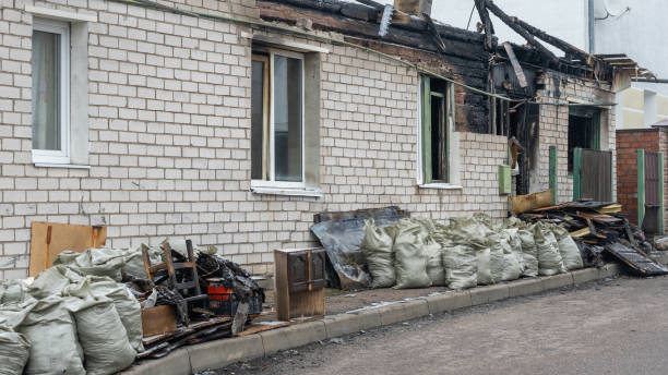 Professional Fire Damage Removal technician working in Mound, MN